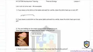 Lesson 1-4 (in one video): Thermal Energy