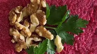 СВЕКОЛЬНЫЙ салат с ГРЕЦКИМ ОРЕХОМ
