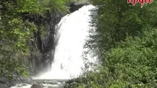 Водопад Корбу на Телецком озере - Горный Алтай 2016