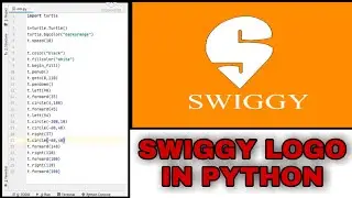 SWIGGY LOGO IN PYTHON  | HOW TO CREATE SWIGGY LOGO IN TURTLE IN PYTHON | 