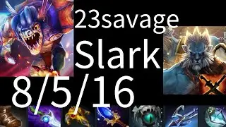 23savage Slark vs VS, PL, Rubick, Mars, Tinker - dota2