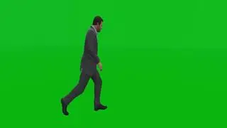 gta 5 - michael walking - green screen -