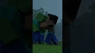 Steve and Alex VS Zombies (Minecraft Animation) #shorts #minecraft