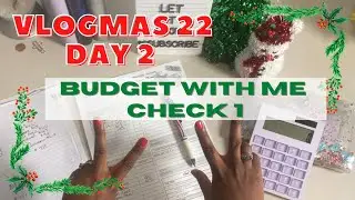 BUDGET WITH ME DEC 2022 | BIWEEKLY PAYCHECK LOW INCOME VLOGMAS DAY 2