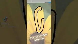 Procreate outline brush set. Get this from svgfilestreasury.etsy.com 