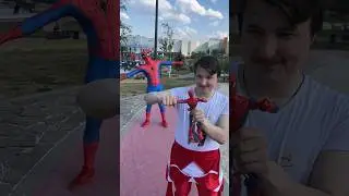 The guy controls Spider-Man🤣