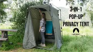 How to set up the 3-in-1 Privacy Tent / Outdoor Shower / Outhouse from Lightspeed Outdoors