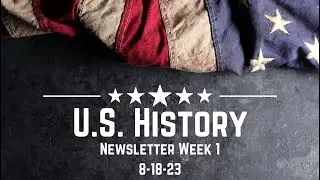 Parent/Guardians Newsletter Week 1