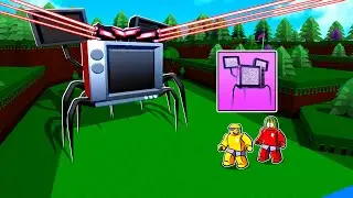 Building SPIDER TV In BUILD A BOAT ROBLOX
