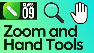 Zoom and Hand Tools in CorelDRAW 2021 Class 9 - Urdu / Hindi