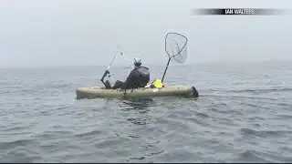 Huge great white shark follows Half Moon Bay kayakers