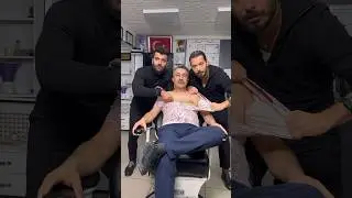 Bu sefer biz ona masaj yaptık /ASMR Berber