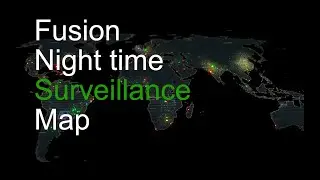 Blackmagic Fusion - cool surveillance world map (a test)