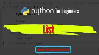 E 1.7.2 List in Python (part 2 of 2) | Python Basics | Road to Data Science