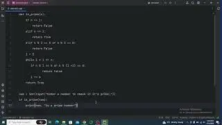 Implementing Basic Primality Testing using python