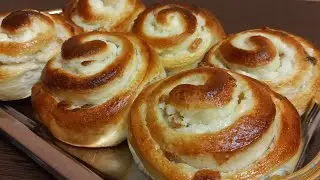 ВКУСНЕЕ ВСЯКИХ БУЛОЧЕК! ПОТРЯСАЮЩЕЕ БУЛОЧКИ С ТВОРОГОМ! ВКУСНО И ЛЕГКО!
