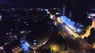Dji phantom 3 night test Sofia city