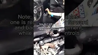 How the shift cables actuate on a front wheel drive MK4 GTI