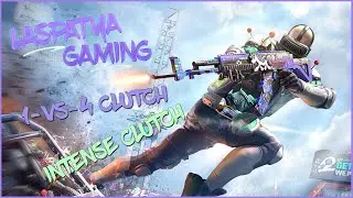PUBG MOBILE 1 V 4 CLUTCH HIGHLIGHT || TRIED TO EDIT IN FUNNY WAY XD || #LaspatyaGaming
