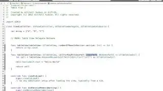 3 TableView Array Data