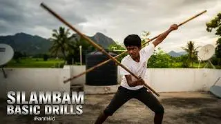 சிலம்பம் basic drills #silambam #karatekid