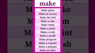 Collocations of the verbs
