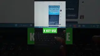 Laptop YouTube video stop and play shortcut #laptop #short #stop #play #shortcut