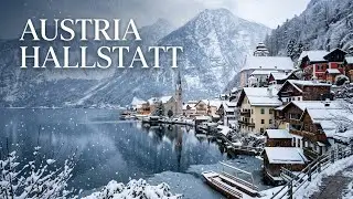 AUSTRIA | Hallstatt | ❄️ Snowfall | Chill Winter Ambience | Relax Video | Schneefall | Österreich 🇦🇹