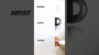 Normal Vs Artist Vs Legend ❤️ 😏 #art #shorts