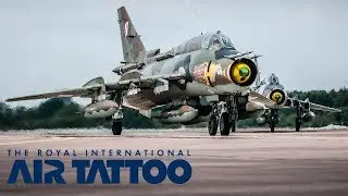 RIAT 2014 | Polish Sukhoi Su-22 Fitter Arrival