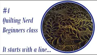 “It starts with a line “ quilting class part 4 – quilting for beginners – feather(-like) it is 😊