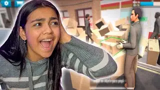 CONTRATEI MEU PRIMEIRO FUNCIONÁRIO E JÁ QUERO DEMITIR ELE 🤬 - Supermarket Simulator