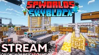 СТРИМ ПО SKYBLOCK SPWorlds! Продолжаем играть!