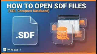 How to Open SDF Files (SQL Server Management Studio)