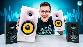 I FELL IN LOVE with these SPEAKERS! EDIFIER R1080BT! What a SOUND and SO BEAUTIFUL! UNBOXING