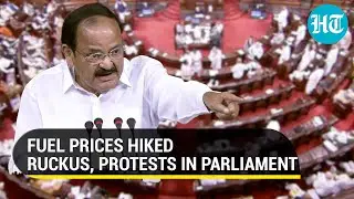 Uproar in Parliament as opposition protests hike in fuel prices; Rahul, Akhilesh slam Modi govt