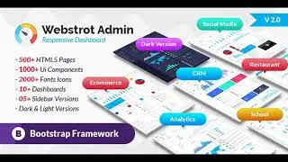 Webstrot Admin Panel Responsive Bootstrap Dashboard Template | Themeforest Website Templates and