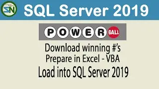 How to Download PowerBall Numbers, Convert and Load into SQL Server using Bulk Insert.