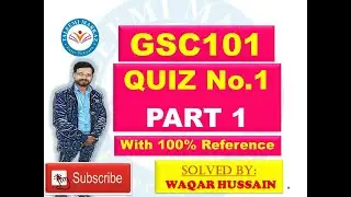 GSC101 quiz no 1 solution by taleemi markaz part 1