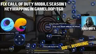 Call Of Duty Mobile Season 1 Keymapping Fix In Gameloop/TGB | 100% Working | Latest Update | 2025