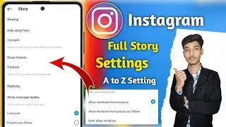 Instagram full story setting | Insta full story setting | Insta story setting 2023