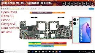 Oppo Reno 8pro Charger & Data Section Diagram All view step by step