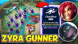 WE GAVE SENNA A ZYRA GUNNER AND IT'S 100% BROKEN! (CHAUFFEUR AUGMENT IS OP)