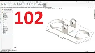 تمارين علي سوليدووركس 2024 || تمرين رقم 102- Solidworks Exercise 102