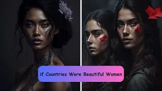 Stunning AI-Generated Imagery: Countries Personified as Beautiful Women