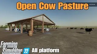 Open Cow Pasture  / FS22 mod for all platforms