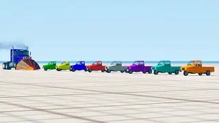 Ram Plow Semi vs. 8 Pigeons | BeamNG.drive