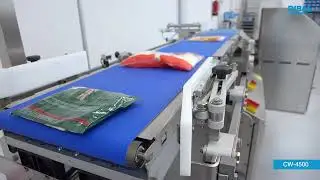 Sistem automat de cantarire si verificare greutate pentru pachete cu branza rasa CW-4500 DIBAL