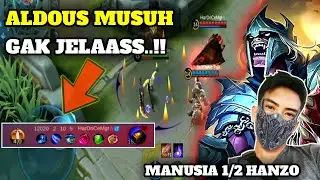 HANZO TOP 1 GLOBAL GAMEPLAY 21 - KETEMU ALDOUS MABUK - MOBILE LEGENDS