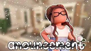 ANOUNCEMENT